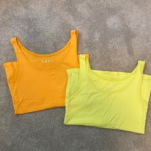 LOFT cotton tank tops